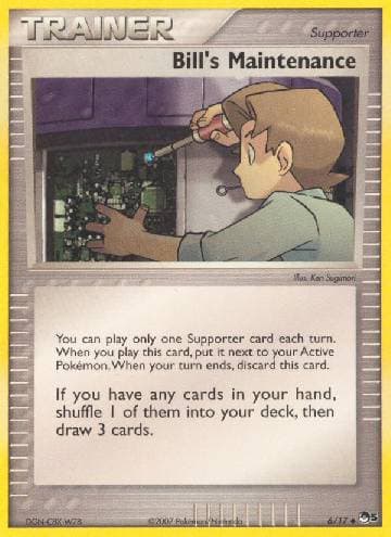 Carta Bill's Maintenance 6/17 do set POP Series 5 — Pokémon TCG | Bynx
