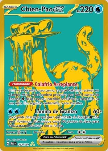 Carta Chien-Pao ex 242/91 do set Destinos de Paldea — Pokémon TCG | Bynx