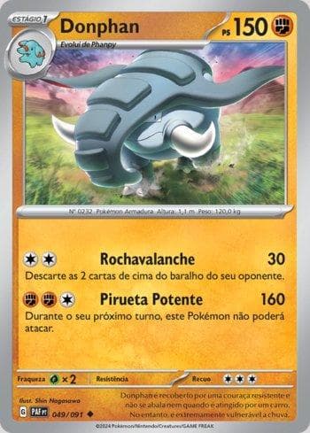 Carta Donphan 049/91 do set Destinos de Paldea — Pokémon TCG | Bynx