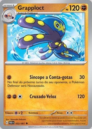 Carta Grapploct 052/91 do set Destinos de Paldea — Pokémon TCG | Bynx