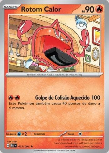 Carta Heat Rotom 013/91 do set Destinos de Paldea — Pokémon TCG | Bynx