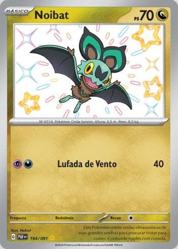 Carta Noibat 194/91 do set Destinos de Paldea — Pokémon TCG | Bynx