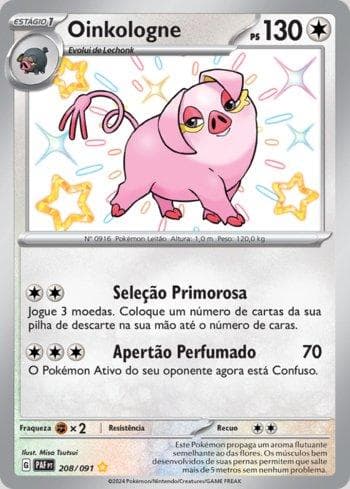 Carta Oinkologne 208/91 do set Destinos de Paldea — Pokémon TCG | Bynx