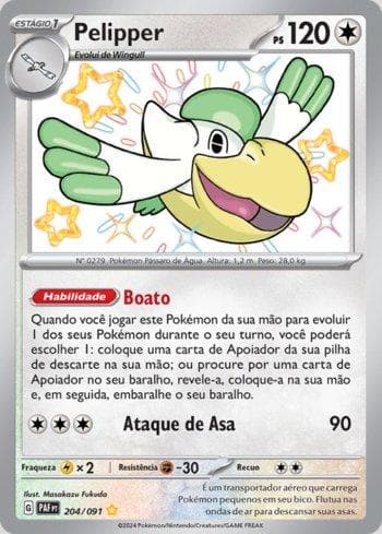 Carta Pelipper 204/91 do set Destinos de Paldea — Pokémon TCG | Bynx