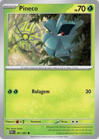 Carta Pineco 001/91 do set Destinos de Paldea — Pokémon TCG | Bynx