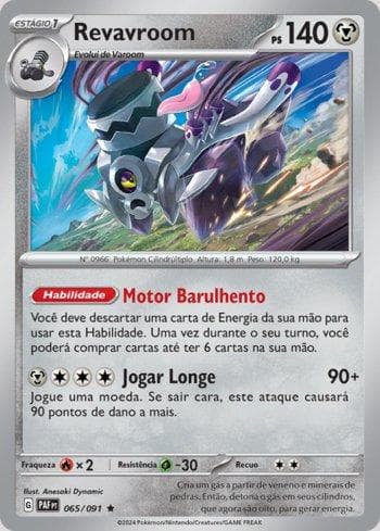 Carta Revavroom 065/91 do set Destinos de Paldea — Pokémon TCG | Bynx