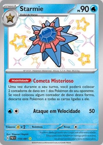 Carta Starmie 119/91 do set Destinos de Paldea — Pokémon TCG | Bynx