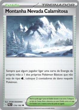 Carta Calamitous Snowy Mountain 174/193 do set Evoluções em Paldea — Pokémon TCG | Bynx