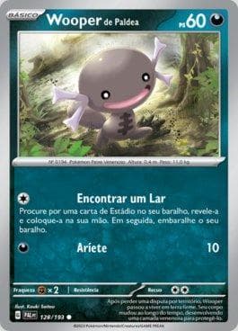 Carta Paldean Wooper 128/193 do set Evoluções em Paldea — Pokémon TCG | Bynx