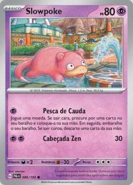 Carta Slowpoke 085/193 do set Evoluções em Paldea — Pokémon TCG | Bynx