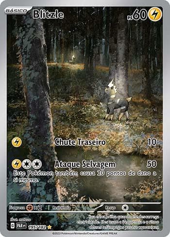 Carta Blitzle 195/182 do set Fenda Paradoxal — Pokémon TCG | Bynx