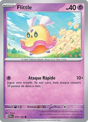 Carta Flittle 079/182 do set Fenda Paradoxal — Pokémon TCG | Bynx