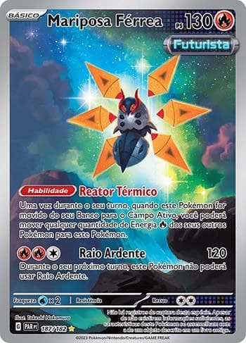 Carta Iron Moth 187/182 do set Fenda Paradoxal — Pokémon TCG | Bynx