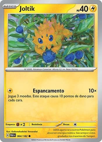 Carta Joltik 064/182 do set Fenda Paradoxal — Pokémon TCG | Bynx