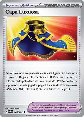 Carta Luxurious Cape 166/182 do set Fenda Paradoxal — Pokémon TCG | Bynx