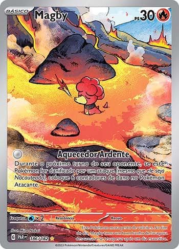 Carta Magby 186/182 do set Fenda Paradoxal — Pokémon TCG | Bynx