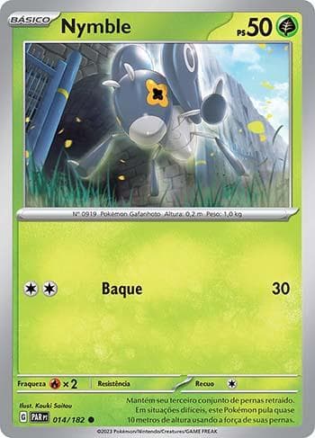 Carta Nymble 014/182 do set Fenda Paradoxal — Pokémon TCG | Bynx
