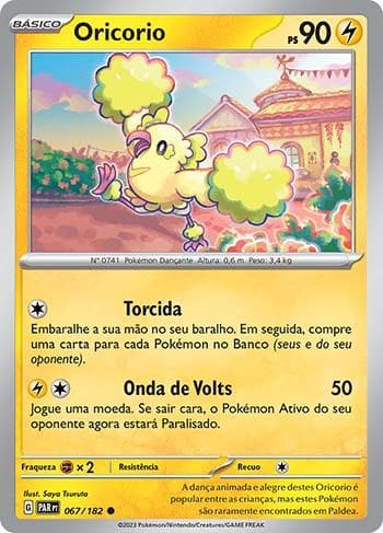 Carta Oricorio 067/182 do set Fenda Paradoxal — Pokémon TCG | Bynx