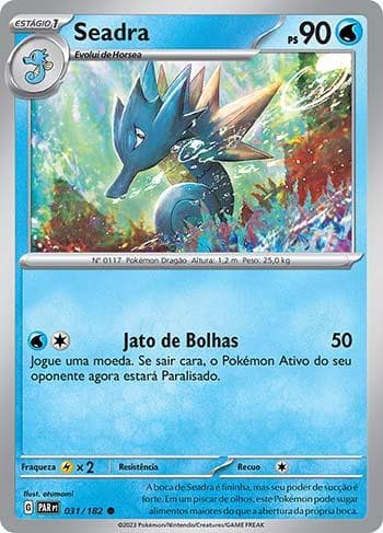 Carta Seadra 031/182 do set Fenda Paradoxal — Pokémon TCG | Bynx