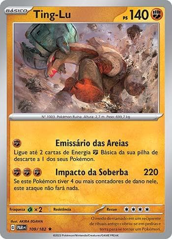 Carta Ting-Lu 109/182 do set Fenda Paradoxal — Pokémon TCG | Bynx