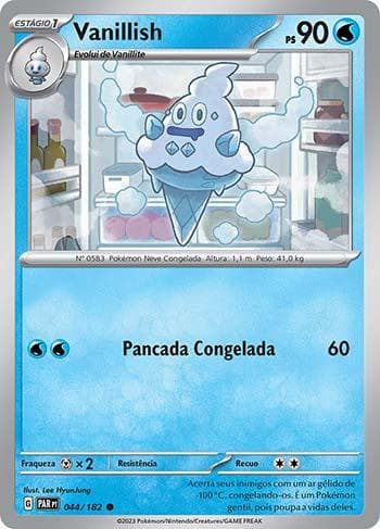 Carta Vanillish 044/182 do set Fenda Paradoxal — Pokémon TCG | Bynx