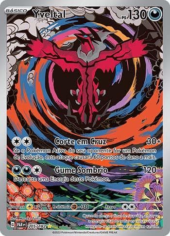 Carta Yveltal 205/182 do set Fenda Paradoxal — Pokémon TCG | Bynx