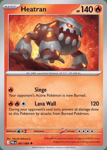 Carta Heatran 007/84 do set Pitch Black — Pokémon TCG | Bynx