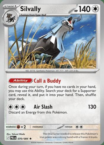 Carta Silvally 070/84 do set Pitch Black — Pokémon TCG | Bynx