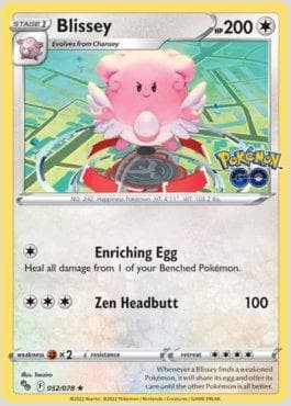 Carta Blissey do set Pokemon GO — Pokémon TCG | Bynx