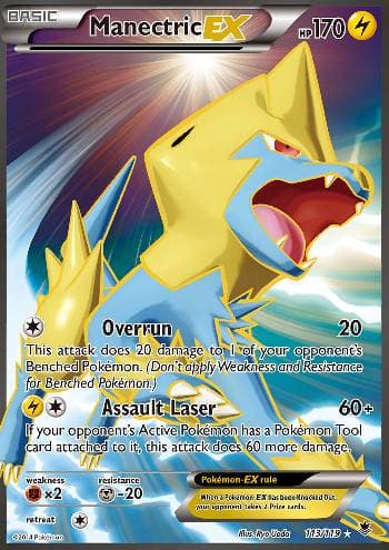 Carta Manectric-EX 113/119 do set Força Fantasma — Pokémon TCG | Bynx
