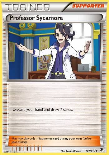 Carta Professor Sycamore 101/119 do set Força Fantasma — Pokémon TCG | Bynx