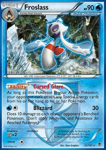 Carta Froslass 23/101 do set Explosão de Plasma — Pokémon TCG | Bynx