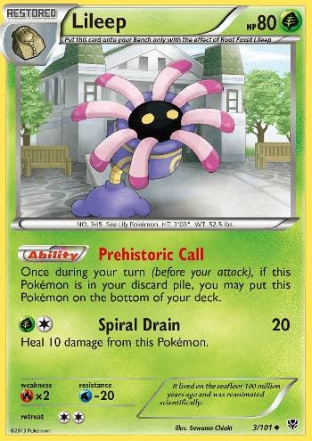 Carta Lileep 3/101 do set Explosão de Plasma — Pokémon TCG | Bynx