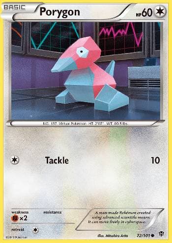 Carta Porygon 72/101 do set Explosão de Plasma — Pokémon TCG | Bynx