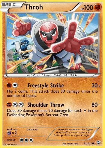 Carta Throh 51/101 do set Explosão de Plasma — Pokémon TCG | Bynx