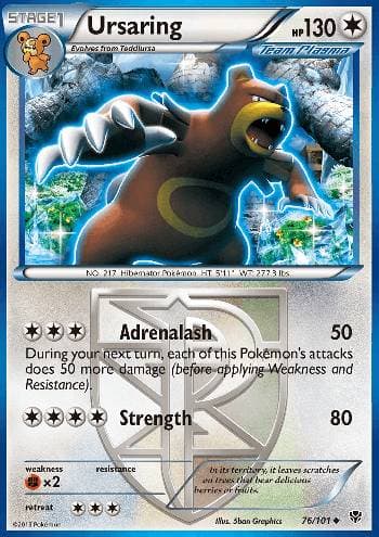 Carta Ursaring 76/101 do set Explosão de Plasma — Pokémon TCG | Bynx