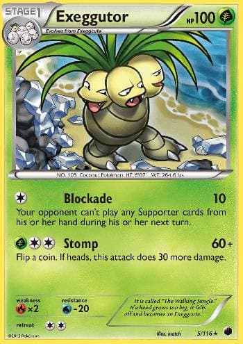 Carta Exeggutor 5/116 do set Congelamento de Plasma — Pokémon TCG | Bynx