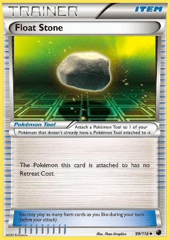 Carta Float Stone 99/116 do set Congelamento de Plasma — Pokémon TCG | Bynx