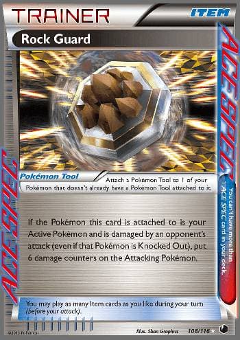 Carta Rock Guard 108/116 do set Congelamento de Plasma — Pokémon TCG | Bynx