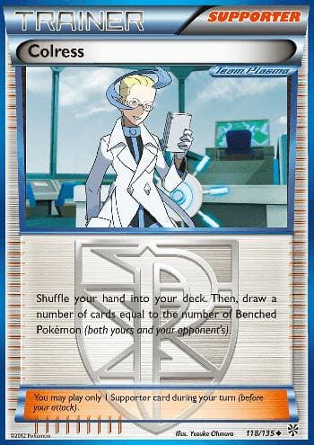 Carta Colress 118/135 do set Tempestade de Plasma — Pokémon TCG | Bynx