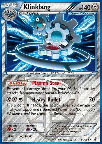 Carta Klinklang 90/135 do set Tempestade de Plasma — Pokémon TCG | Bynx