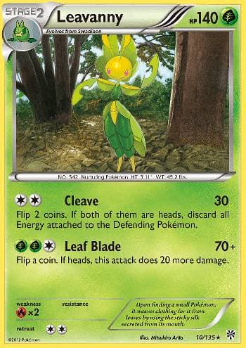 Carta Leavanny 10/135 do set Tempestade de Plasma — Pokémon TCG | Bynx