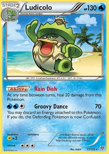 Carta Ludicolo 31/135 do set Tempestade de Plasma — Pokémon TCG | Bynx