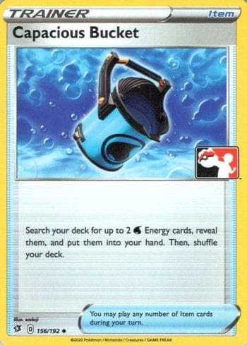 Carta Capacious Bucket 156b/170 do set Play! Pokémon Prize Pack Series One — Pokémon TCG | Bynx