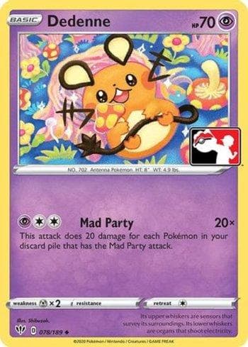 Carta Dedenne 078/170 do set Play! Pokémon Prize Pack Series One — Pokémon TCG | Bynx