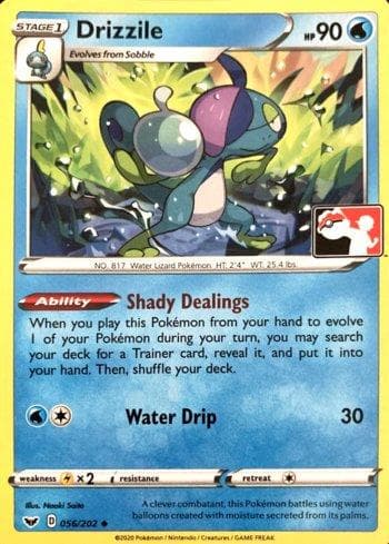 Carta Drizzile 056/170 do set Play! Pokémon Prize Pack Series One — Pokémon TCG | Bynx