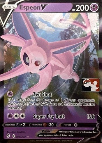 Carta Espeon-V 064b/170 do set Play! Pokémon Prize Pack Series One — Pokémon TCG | Bynx