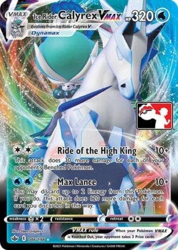 Carta Ice Rider Calyrex-VMAX 046/170 do set Play! Pokémon Prize Pack Series One — Pokémon TCG | Bynx
