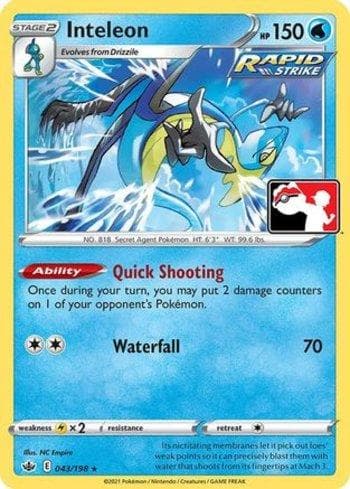 Carta Inteleon 043a/170 do set Play! Pokémon Prize Pack Series One — Pokémon TCG | Bynx