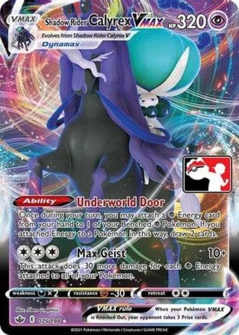 Carta Shadow Rider Calyrex-VMAX 075a/170 do set Play! Pokémon Prize Pack Series One — Pokémon TCG | Bynx